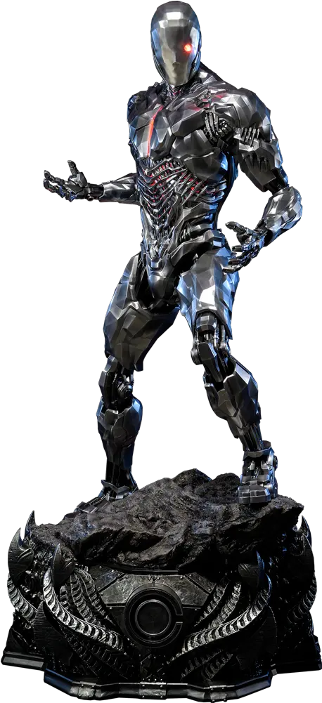 Cyborg Justice League Scale Png Image Cyborg Superman Statue Prime Cyborg Transparent