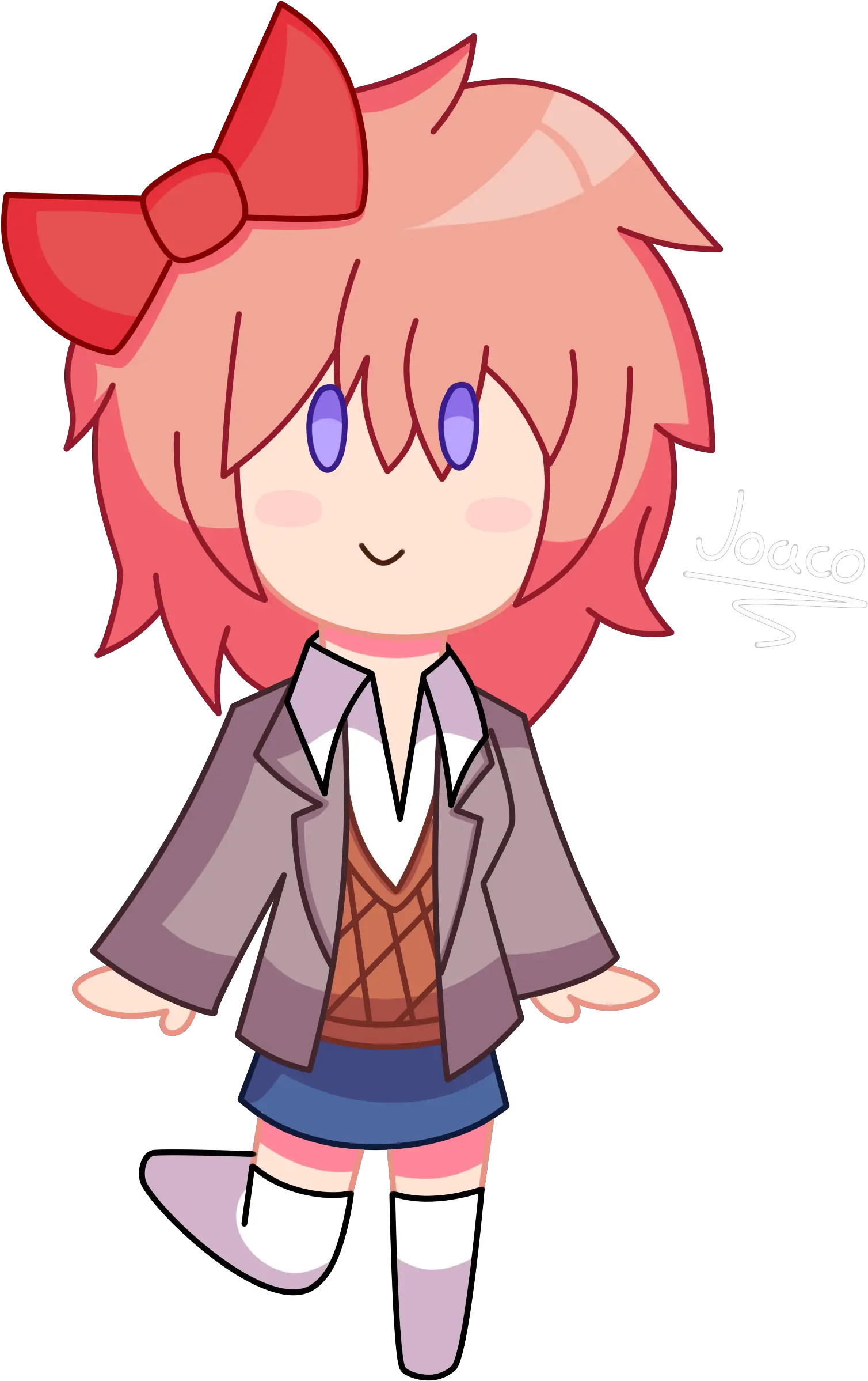 Just Sayori By Joacoravel Transparent PNG