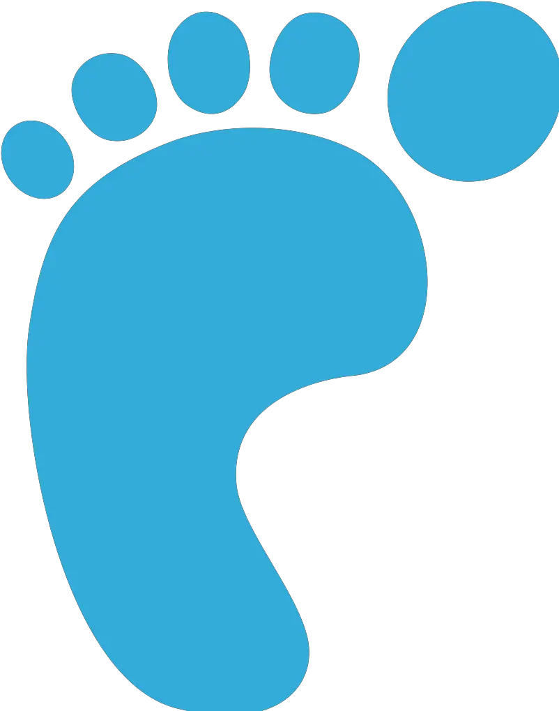 Blue Foot For Leo Png Svg Clip Art Huella De Pie Izquierdo Leo Png