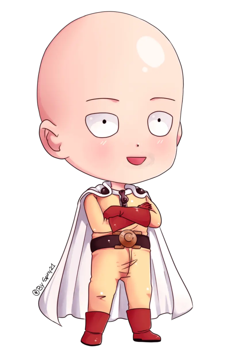 One Punch Man Chibi One Punch Man Transparent Png Saitama Transparent