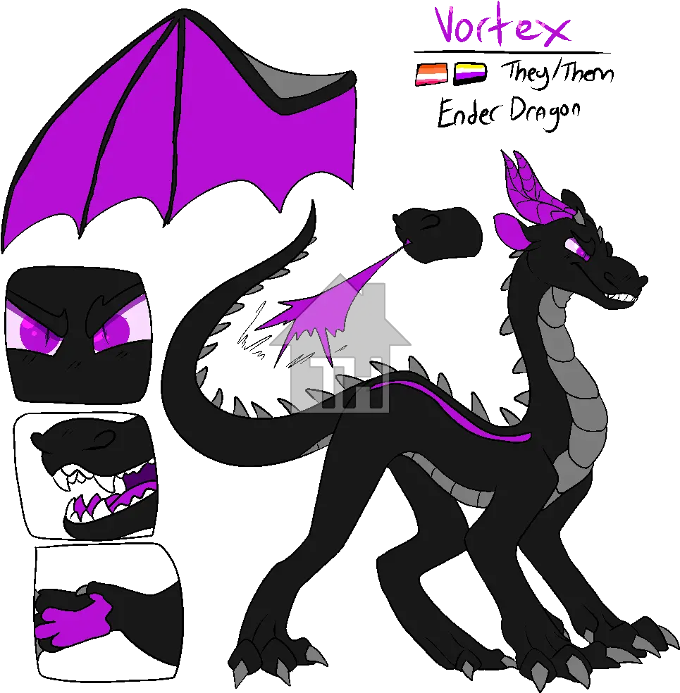 Vortex Minecraft Ender Dragon Realistic Png Ender Dragon Png