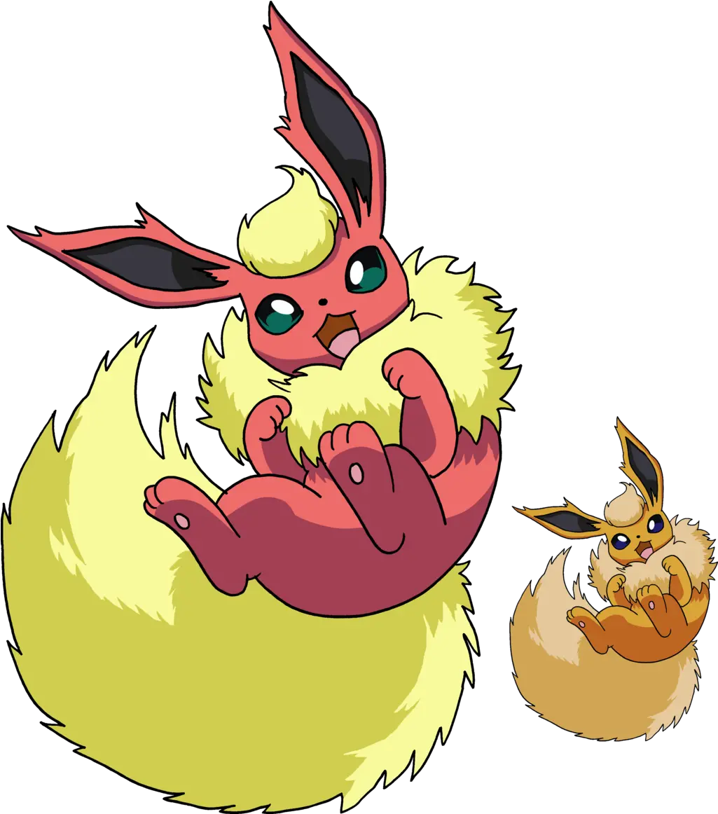 Download Flareon Shiny Flareon And Shiny Flareon Png Flareon Png