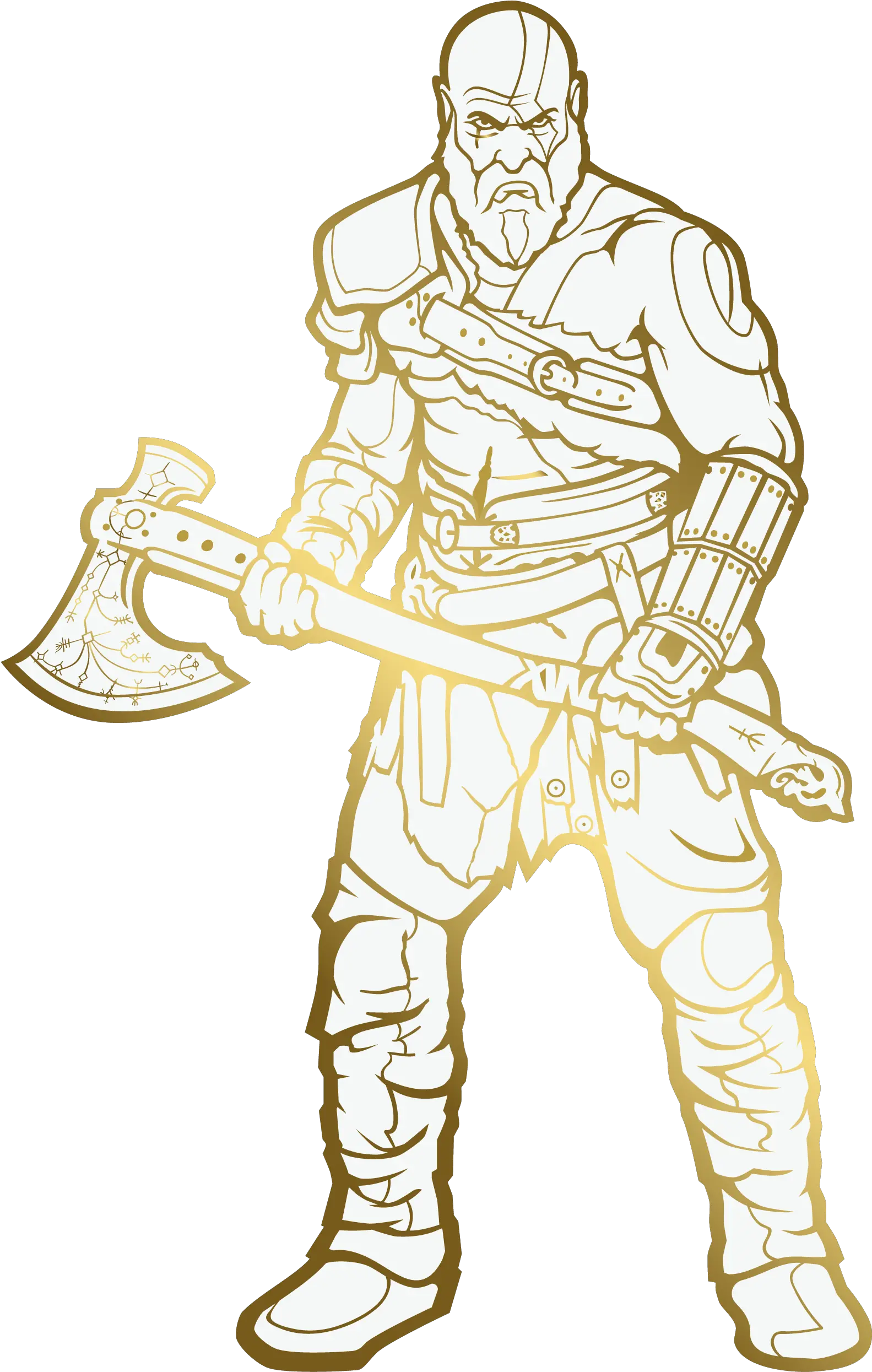 Kratos God Of War Coloring Png Kratos Transparent