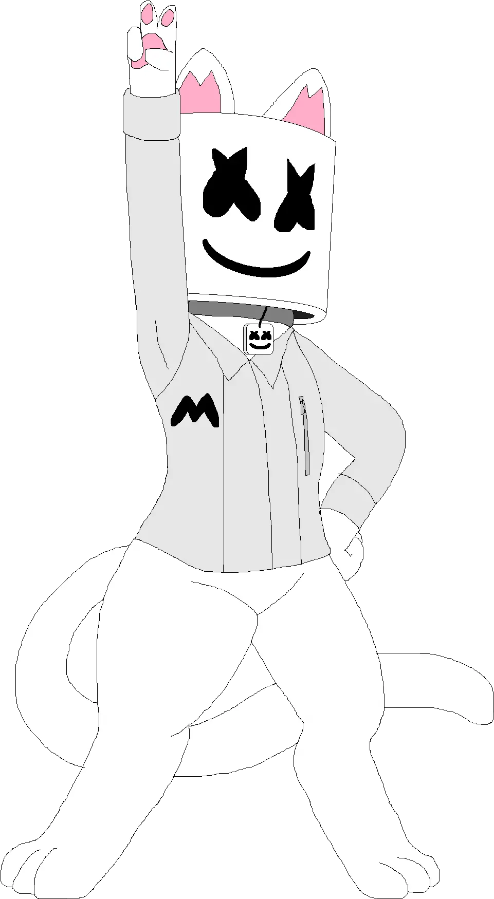 Neko Marshmello Rmarshmello Fictional Character Png Marshmello Icon