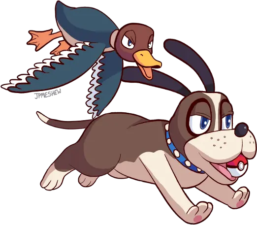 Download Border Collie Duck Hunt Dog Duck Hunt Black Super Smash Bros Png Duck Hunt Png