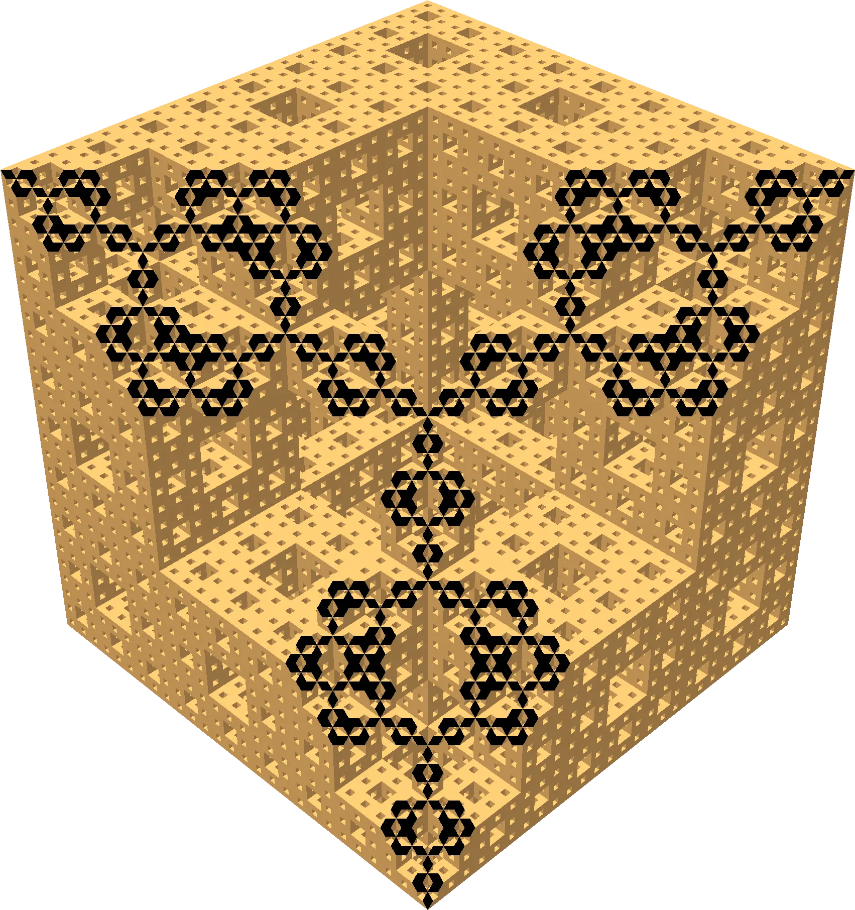 Menger Sponge Diagonal Section 18 Motif Png Sponge Png