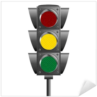 Sticker Traffic Lights Pole Isolated Over White Background Traffic Light Png Green Traffic Light Icon