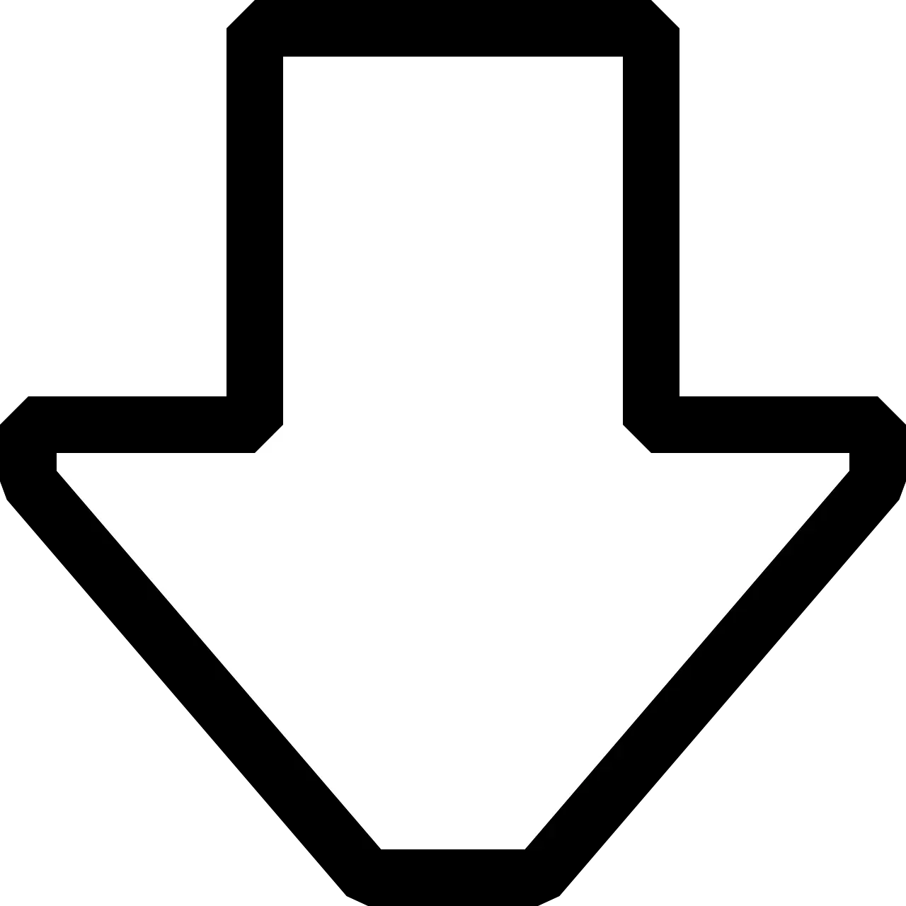 Flecha Abajo Png Transparent Images Plain Arrow Flecha Png