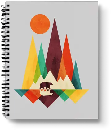 Medium Spiral Notebooks U2013 Denik Design By Humans T Shirts Png Spiral Notebook Icon