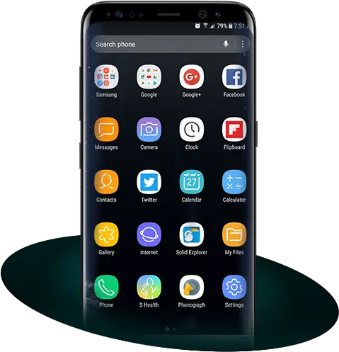 Updated Launcher Samsung Galaxy S8 Theme Pc Android Touchwiz S8 Png S8 Icon