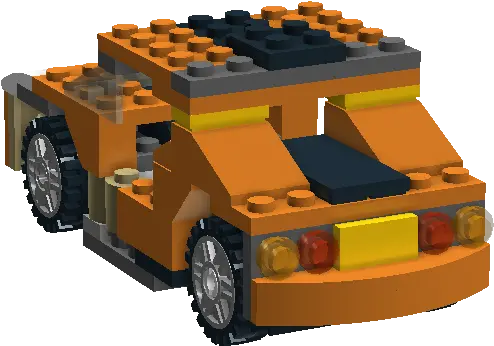 Sunset Minifig Car W Roof Bricksafe Model Car Png Car Back Png