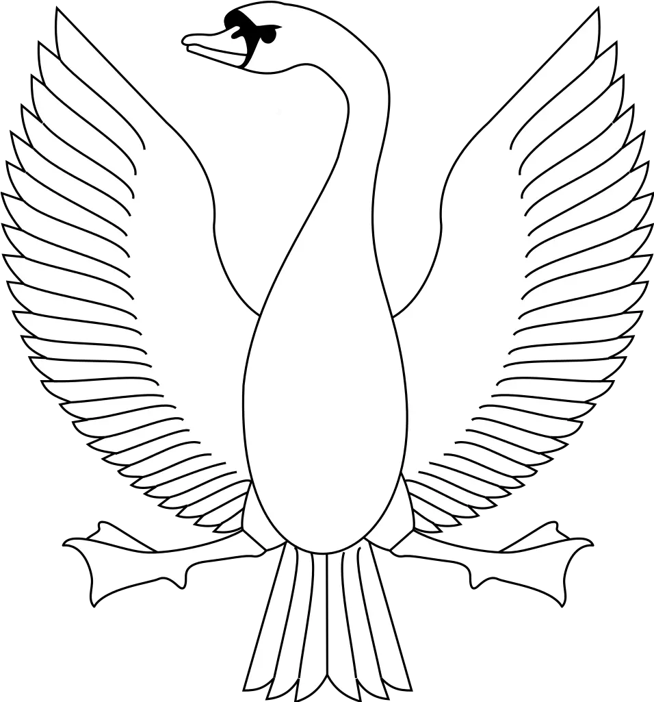 Fileheraldic Displayed Swansvg Wikipedia Heraldic Swan Png Swan Png