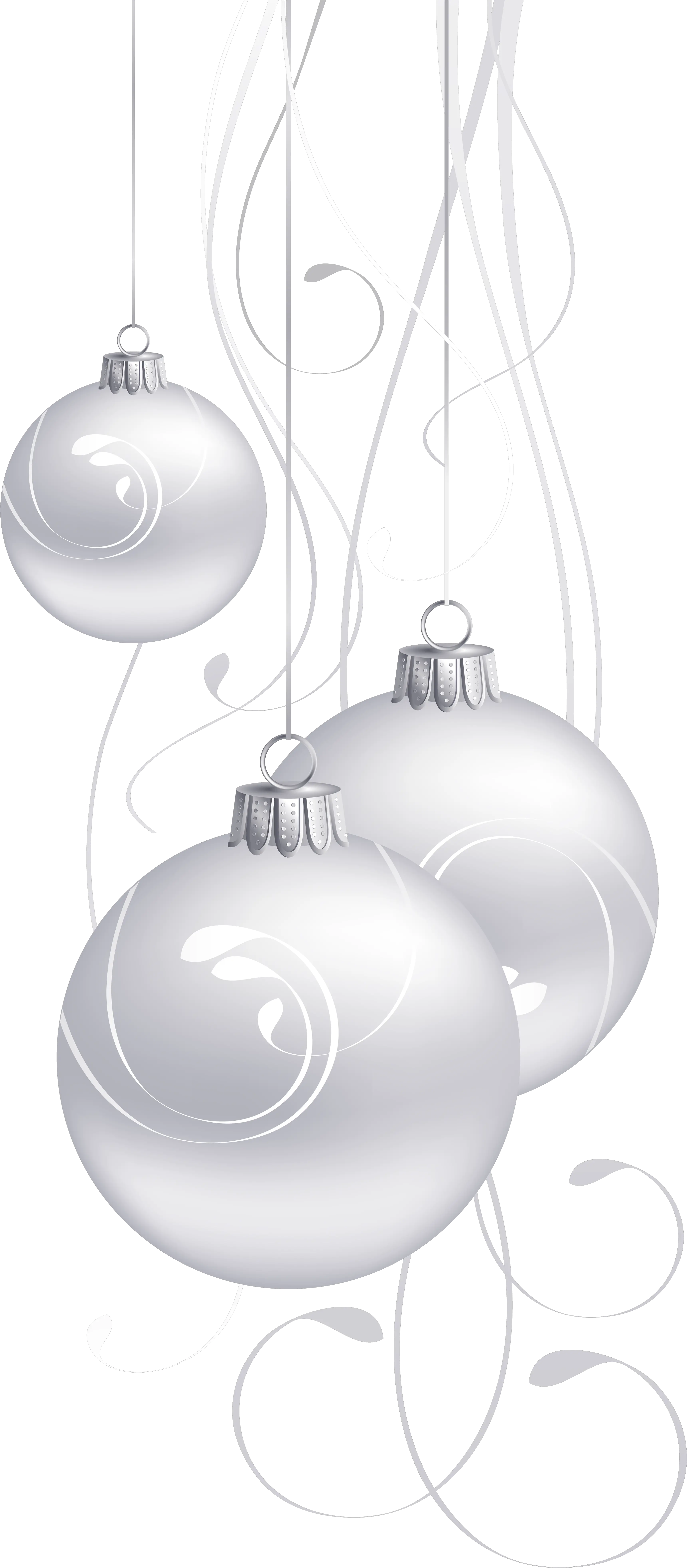 White Christmas Ornament Png White Christmas Ornaments Png Balls Png