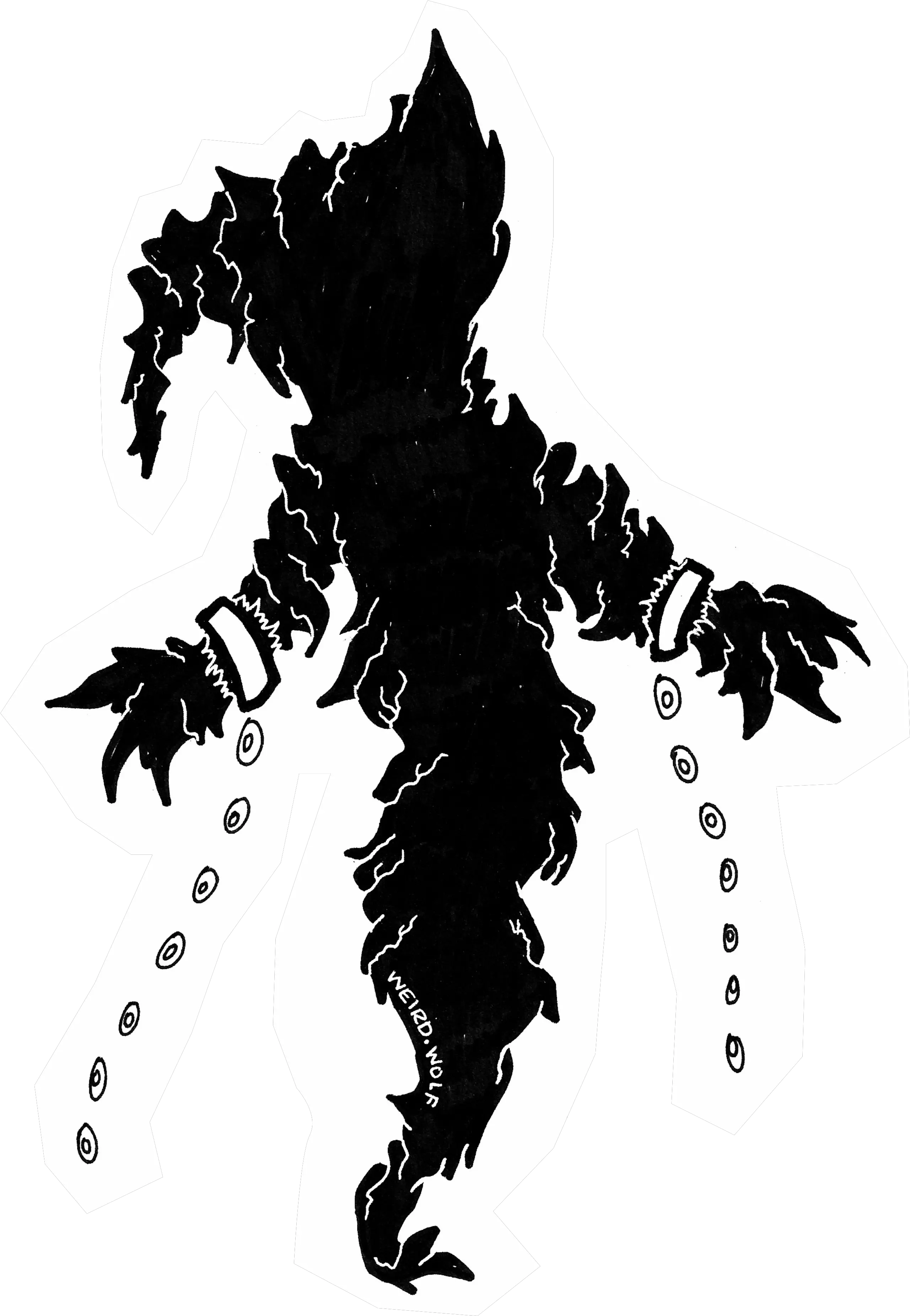 Shackled Wraith Weird Wolf Arte Illustration Png Wraith Png