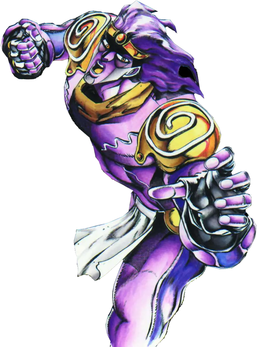 Download Free Jojo Jotaro Art Purple Star Platinum Png Jotaro Kujo Icon