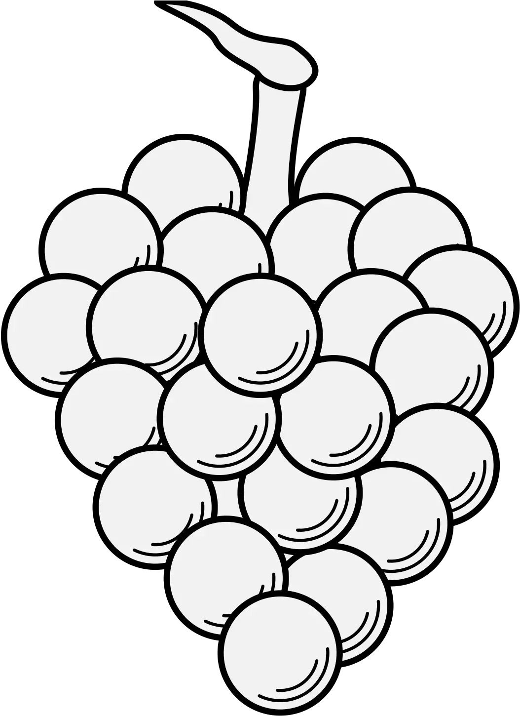 Grape Traceable Heraldic Art Traceable Grapes Png Grape Png