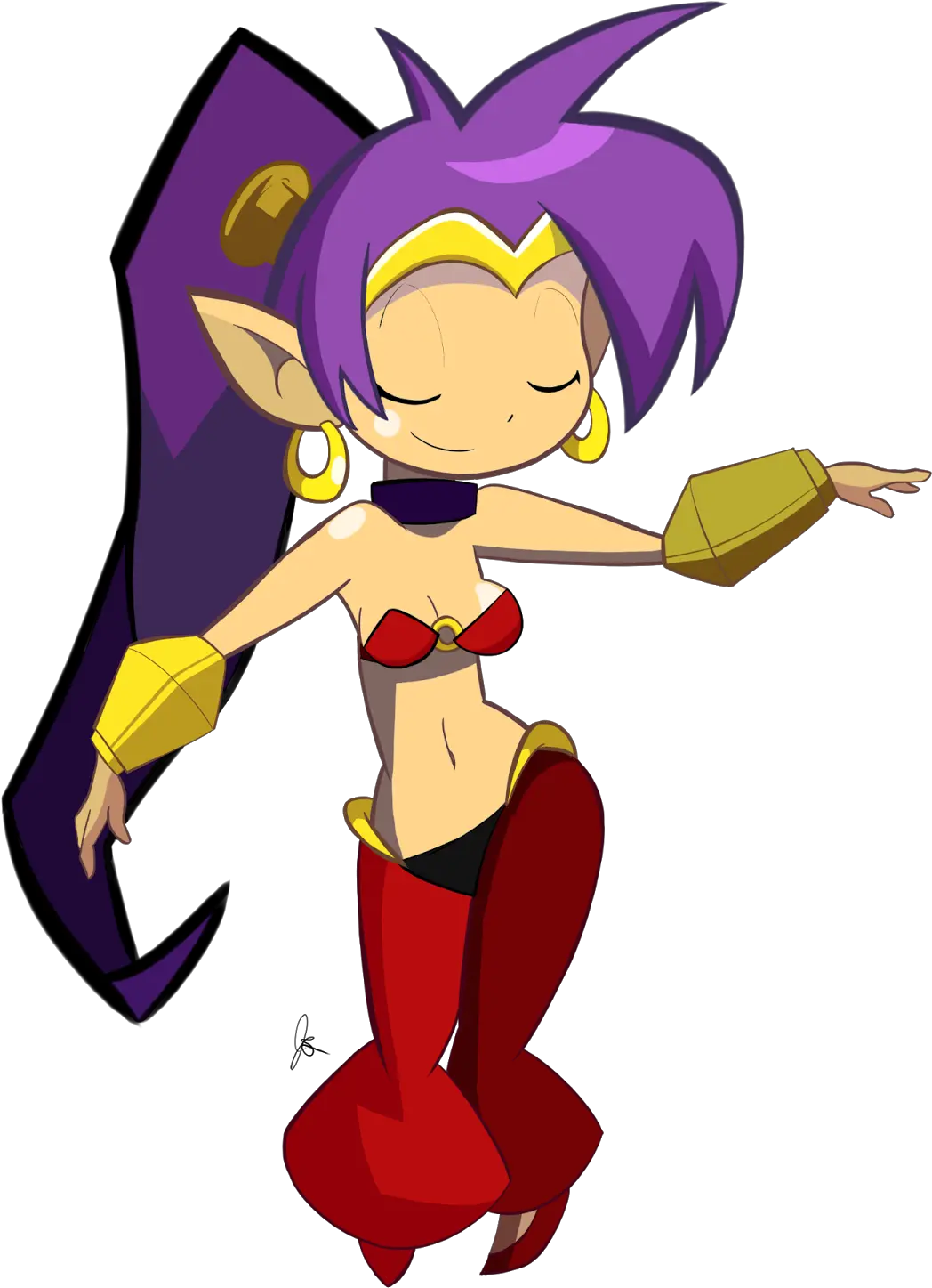 The Edge Loop Shantae Fanart Shantae Half Genie Hero Dance Png Shantae Png