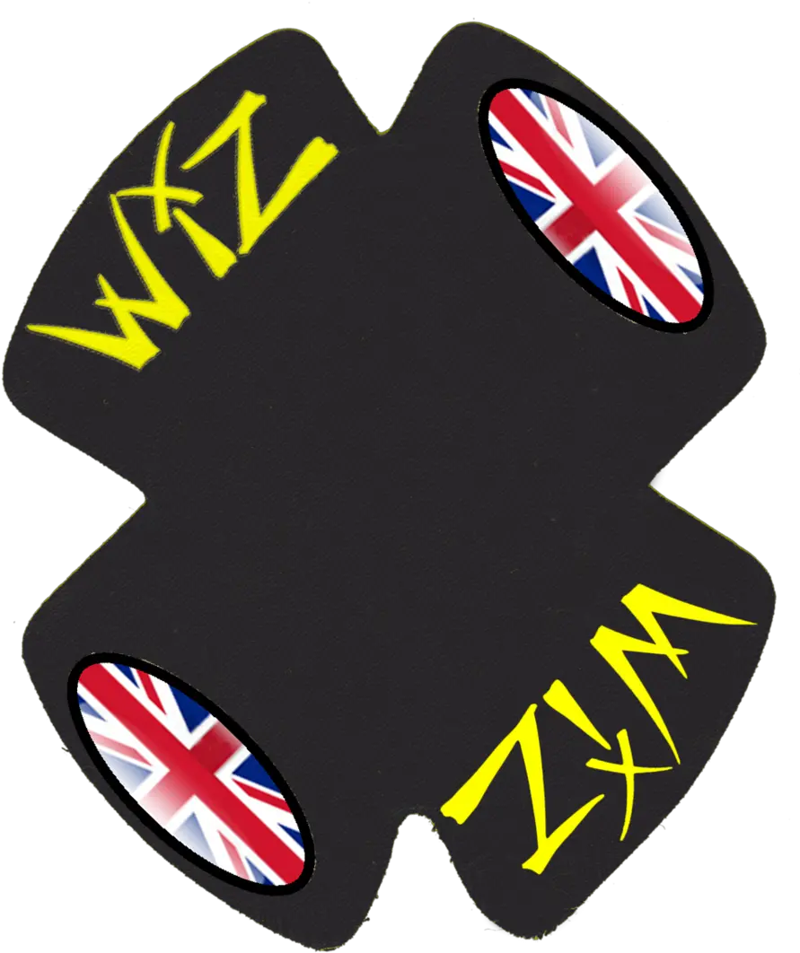 Wiz Graffix Uk Flag Knee Slider Backings Png