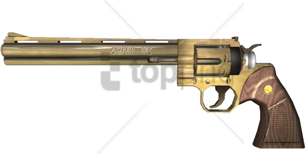 Free Png Gold Gun Image 357 Magnum For Sale Revolver Transparent Background