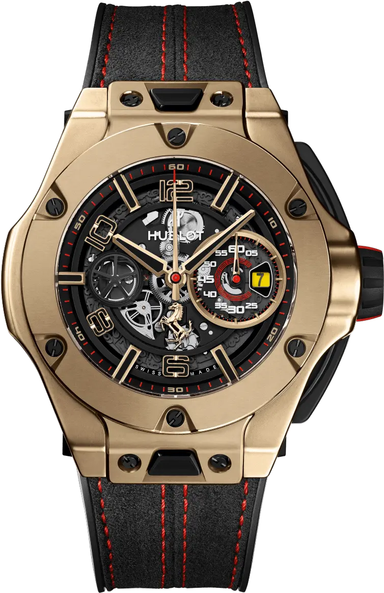 Big Bang Ferrari Unico Magic Gold 45 Mm Hublot Ferrari Watch Png Ferrari Transparent