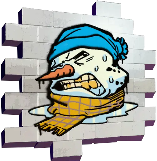 Fortnite Melting Snowman Spray Png Pictures Images Fortnite Bot Spray Snowman Icon Png