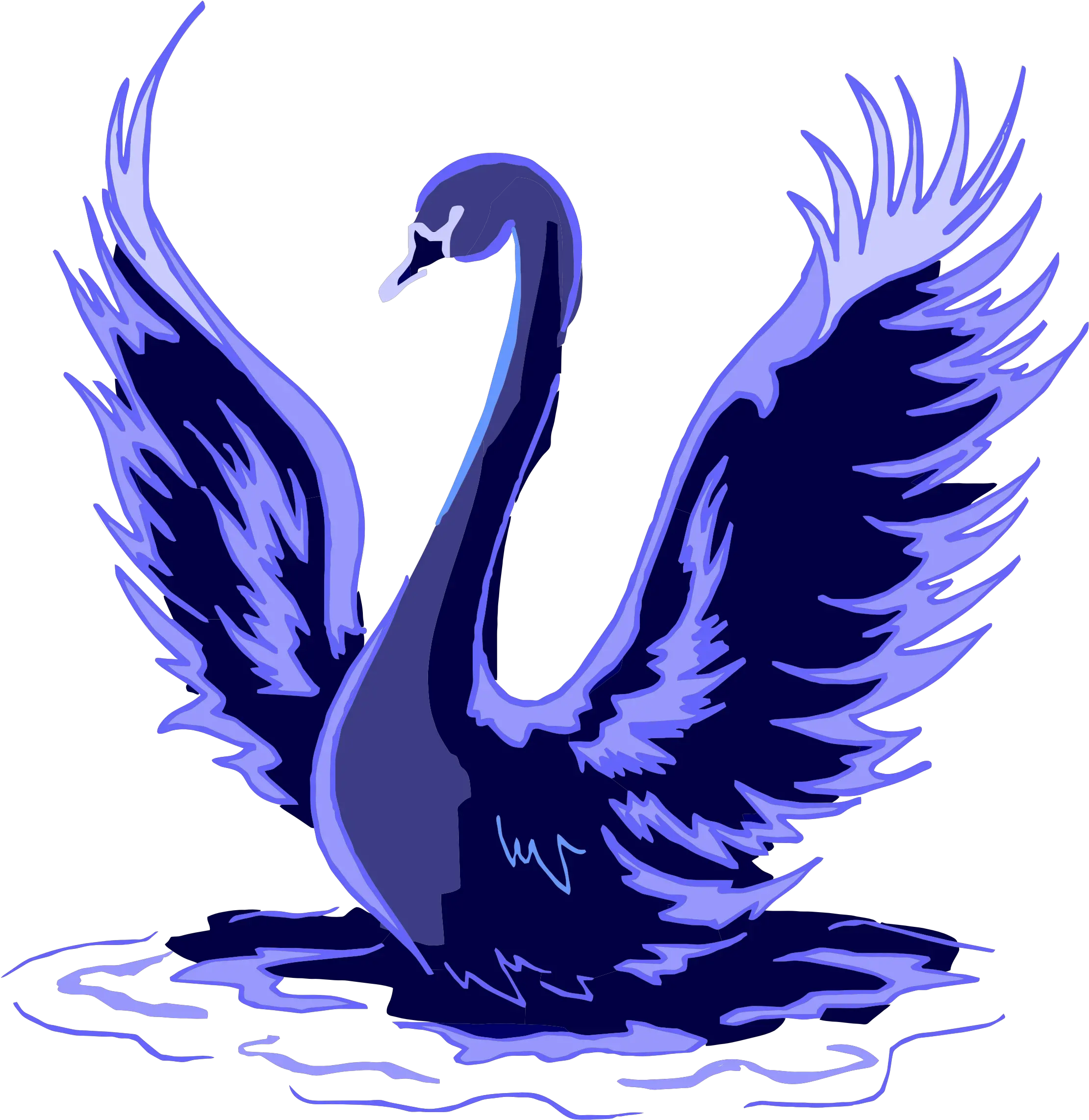 Download Swan Art Png Swan Png