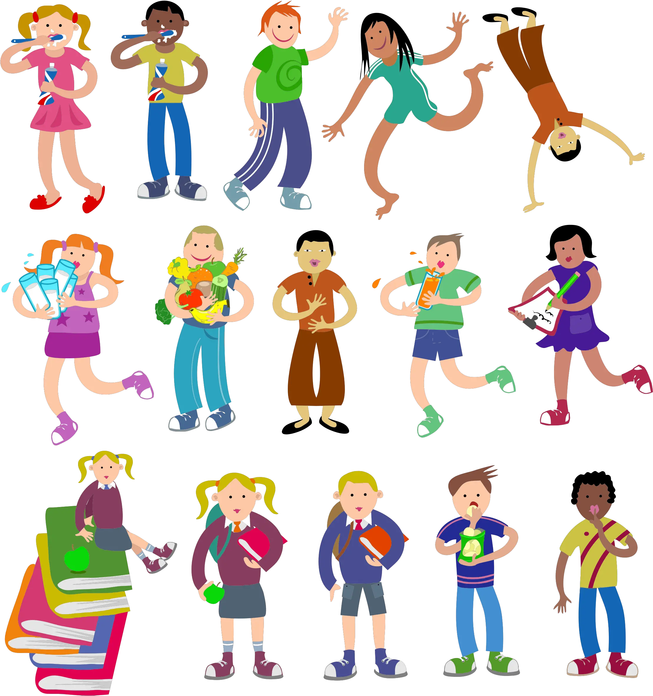 Diverse Children Transparent Png Good Manners Daily Life Diversity Png