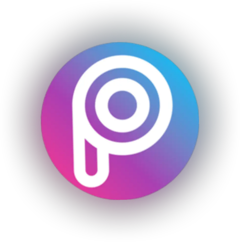 Picsart Logo Neon Icon Circle Freetoedit Circle Png Picsart Logo