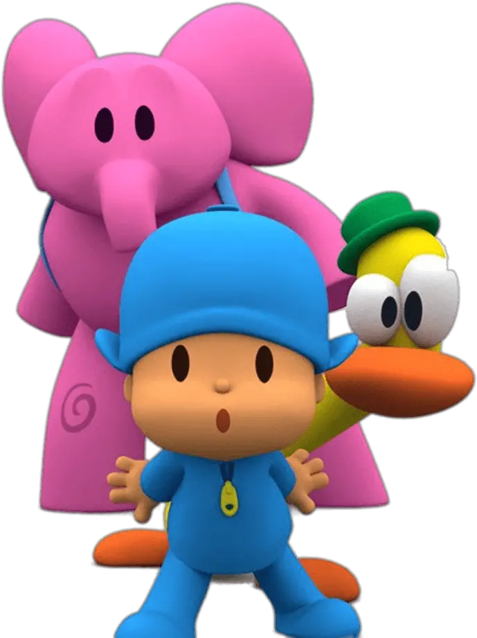 Pocoyo Elly And Pato Transparent Png Pocoyo Pato And Elly Pocoyo Png