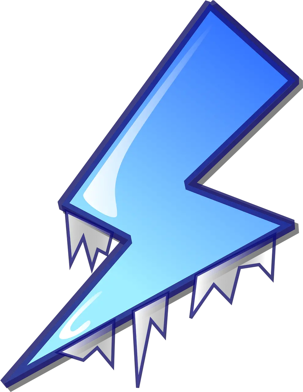 Bolt Ice Frozen Ice Bolt Png Blizzard Png