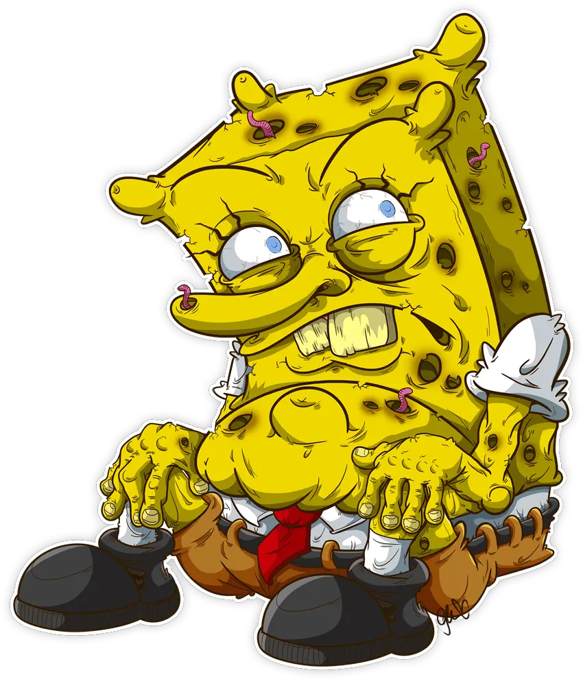 Scary Spongebob Drawing Bad Spongebob Png Sponge Bob Png