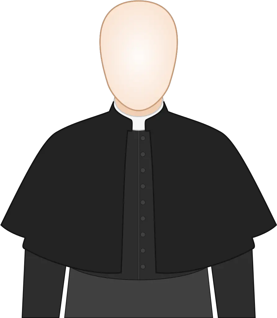 Pellegrina Priest Shoulder Cape Png Priest Png