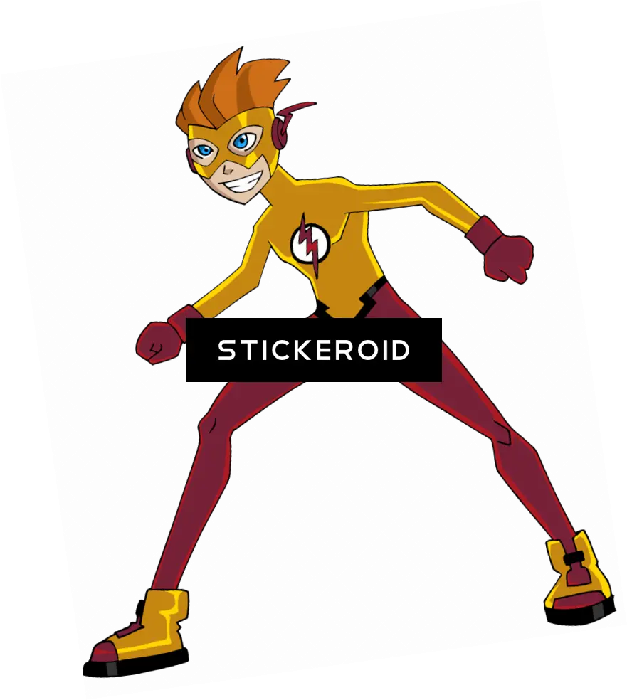 Download Hd Kid Flash Transparent Png Desenho Do Flash Amarelo Kid Flash Png