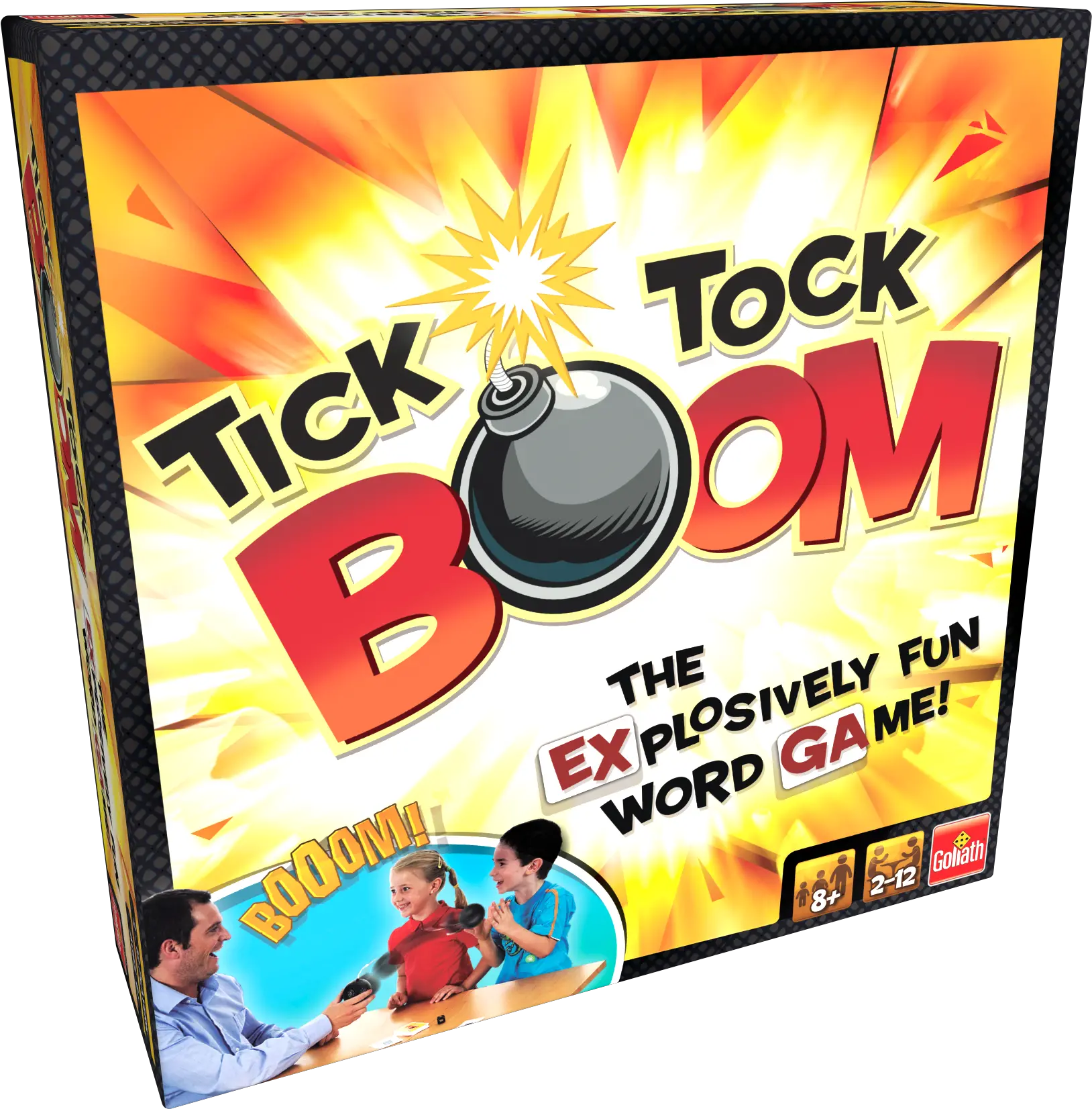 Goliath Games Tick Tock Boom Kids Game For Ages 8 And Up Tak Boom Game Png Tick Icon Word