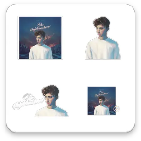 Download Troye Sivan Stickers For Whatsapp Apk Free Crew Neck Png Whatsapp Blue Icon Download