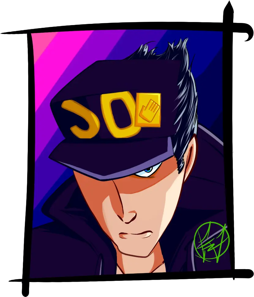 Fanart Drew A Faceshot For Jotaro Imgur For Graduation Png Jotaro Transparent