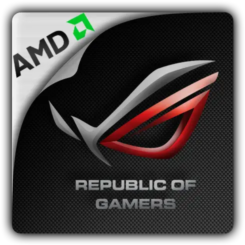 Transparent Amd Icon Ico Republic Of Gamer Png Asus Rog Icon