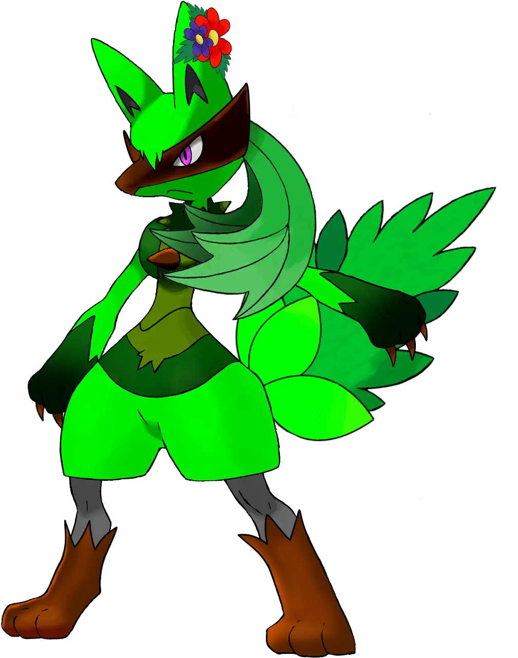 The Same Fightinggrass Lucario But Female Fakemon Pokemon Lucario Png Lucario Png