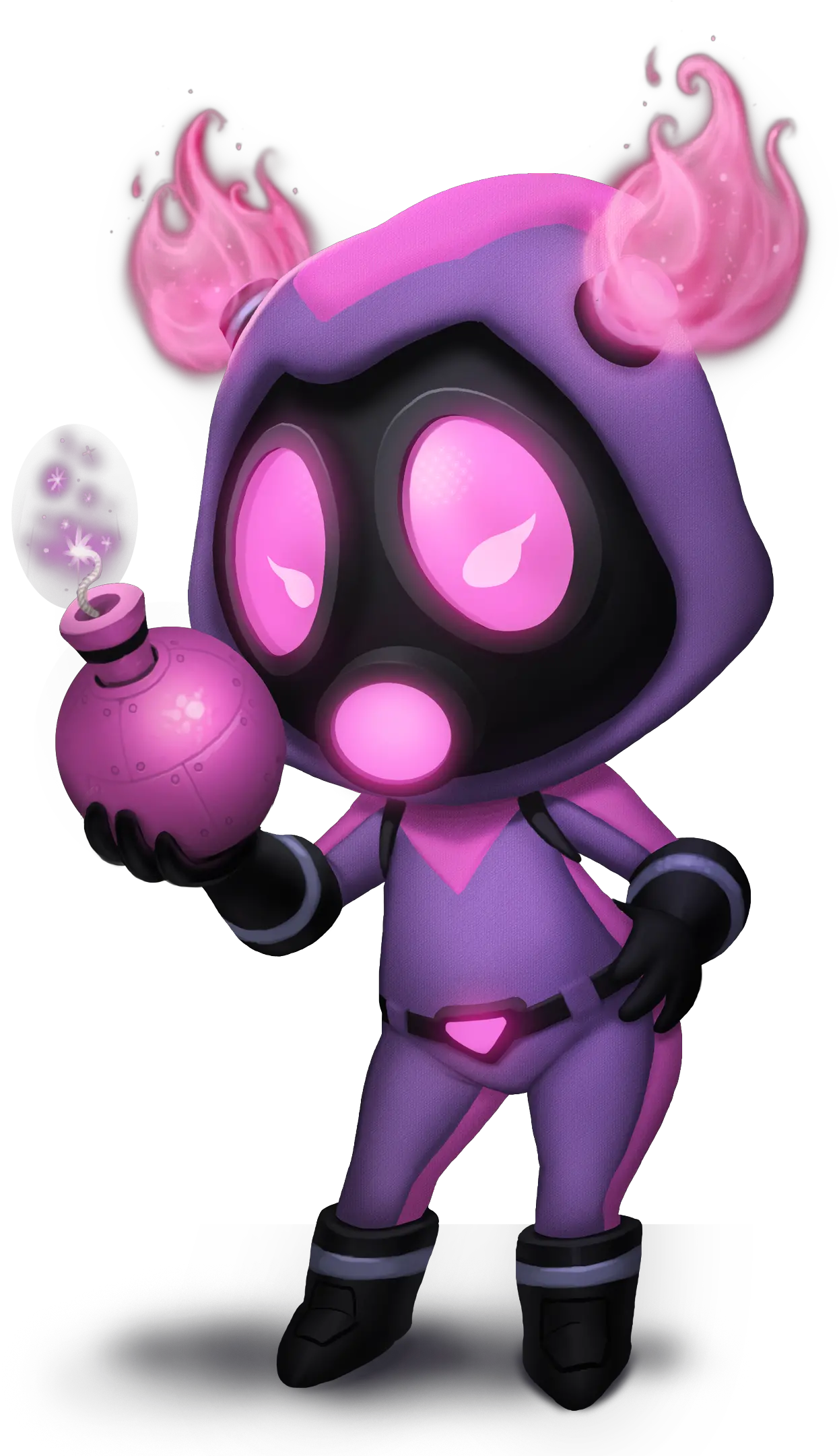 Download Ember Burnstar Ember Full Size Png Image Pngkit Bomberman Character Design Ember Png