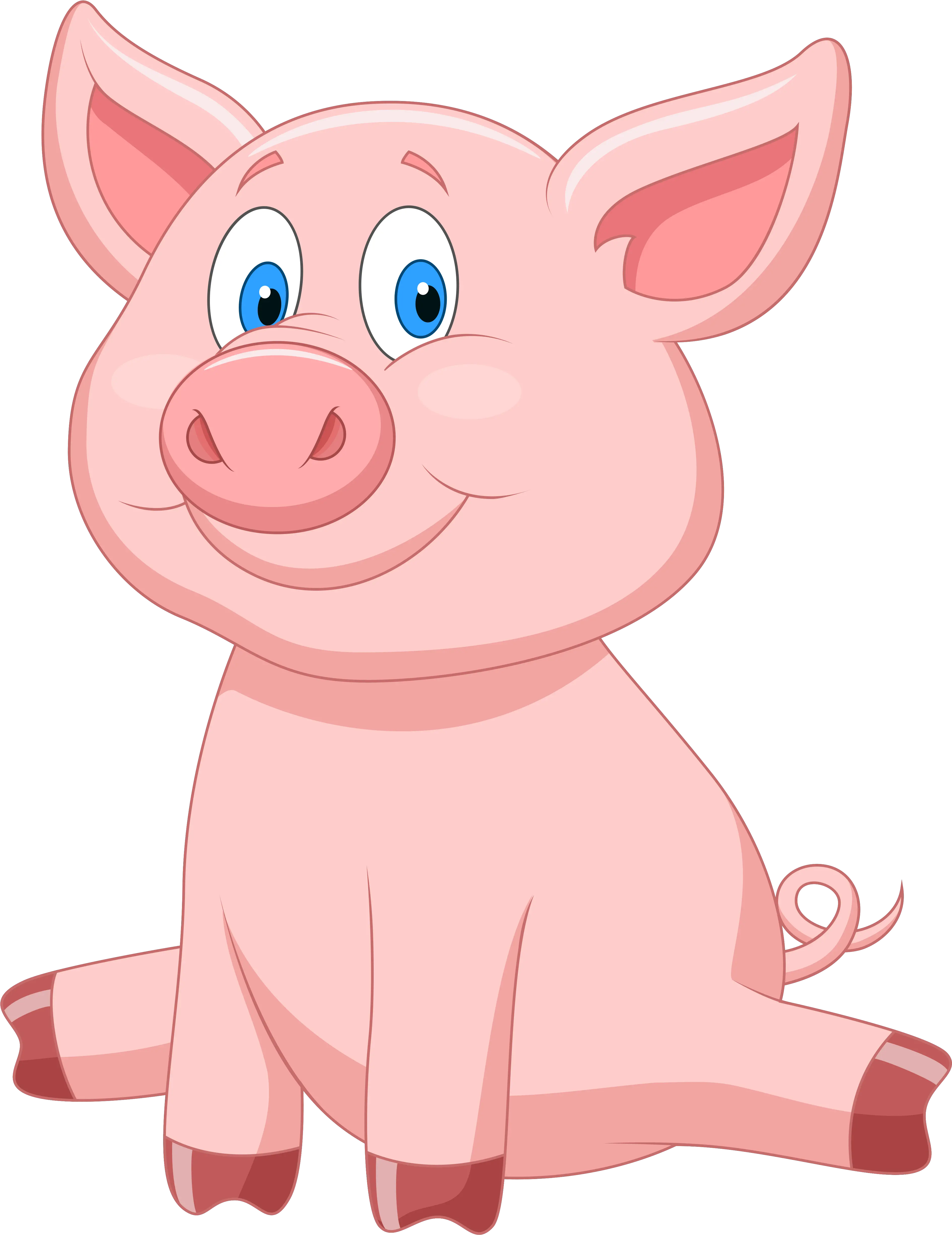 Download 0 1062c7 34485865 Orig 39105000 Pixels Cartoon Cartoon Pig Sitting Down Png Pig Transparent