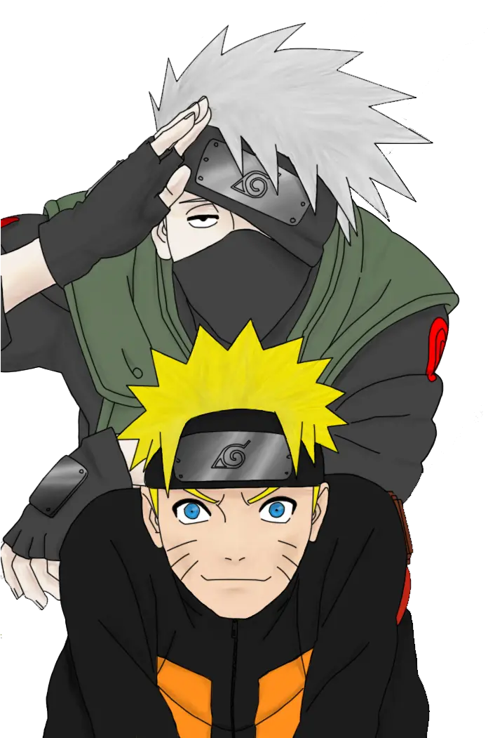 Download Hd Kakashi X Naruto Png Naruto And Kakashi Kakashi Transparent