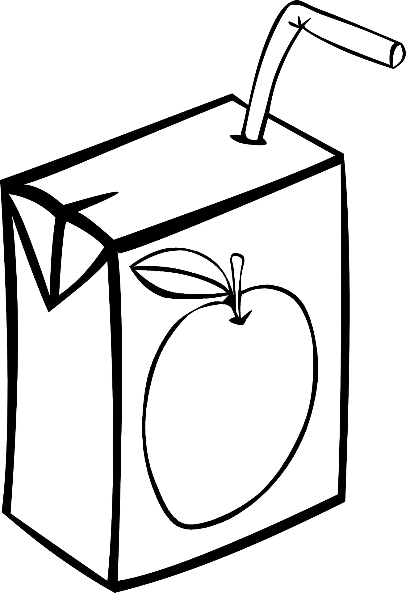 Apple Juice Bw Svg Freeuse Png Files Juice Black And White Juice Box Png