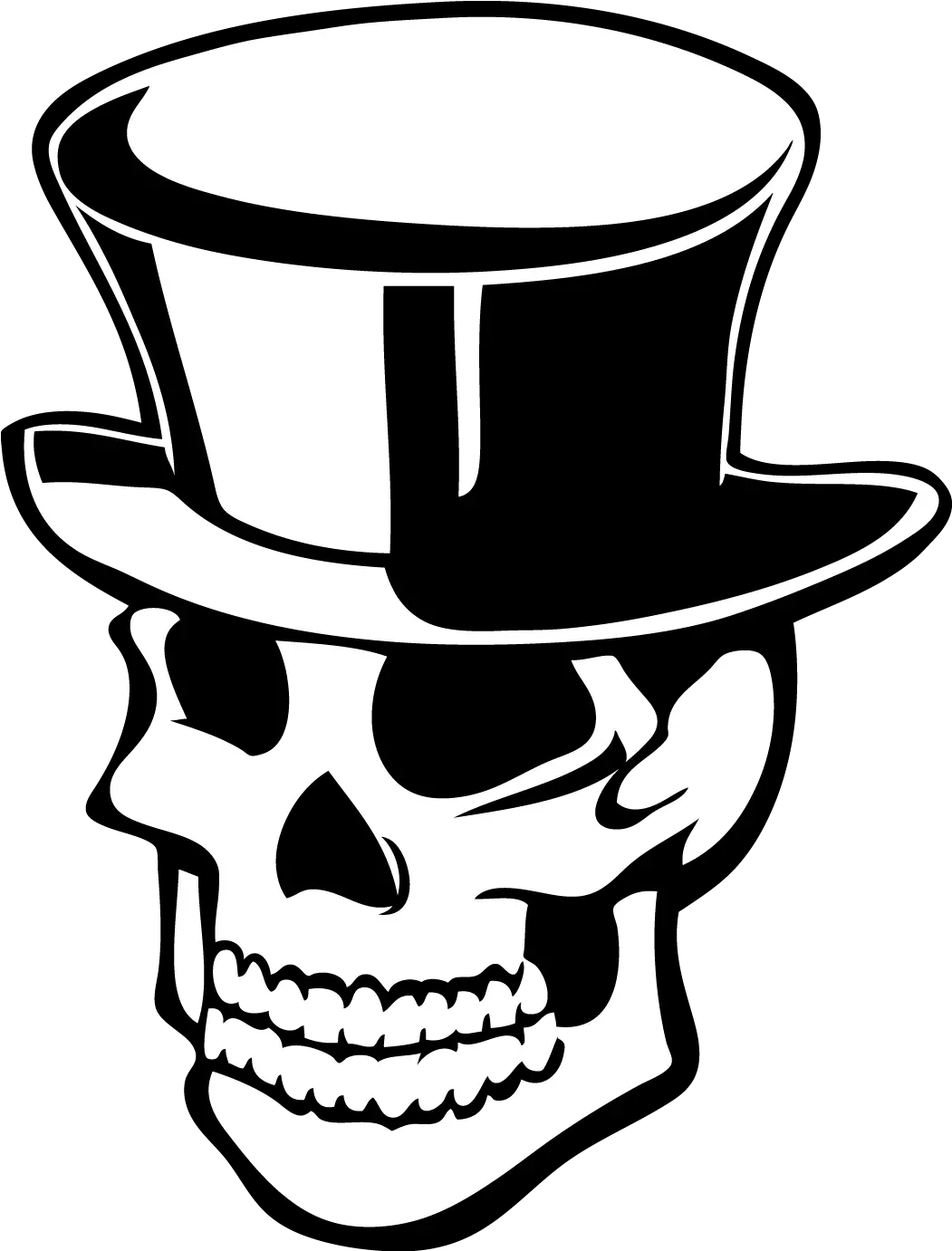 Tophat Png Top Hat Skull Clipart Tophat Png