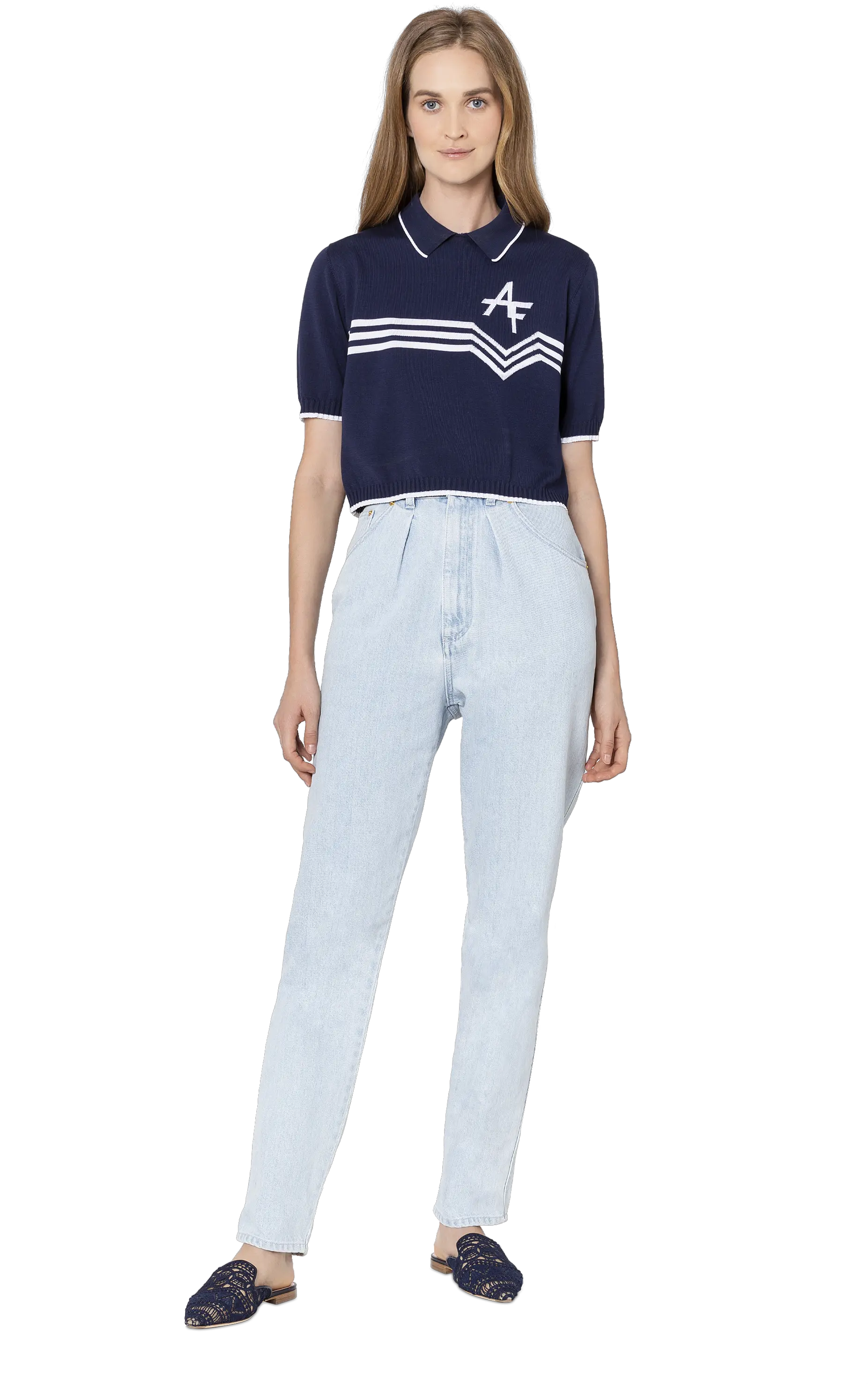 Blue Top With Af Logo Girl Png Af Logo