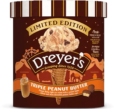 Triple Peanut Butter Cookies And Cream Ice Cream Png Peanut Transparent