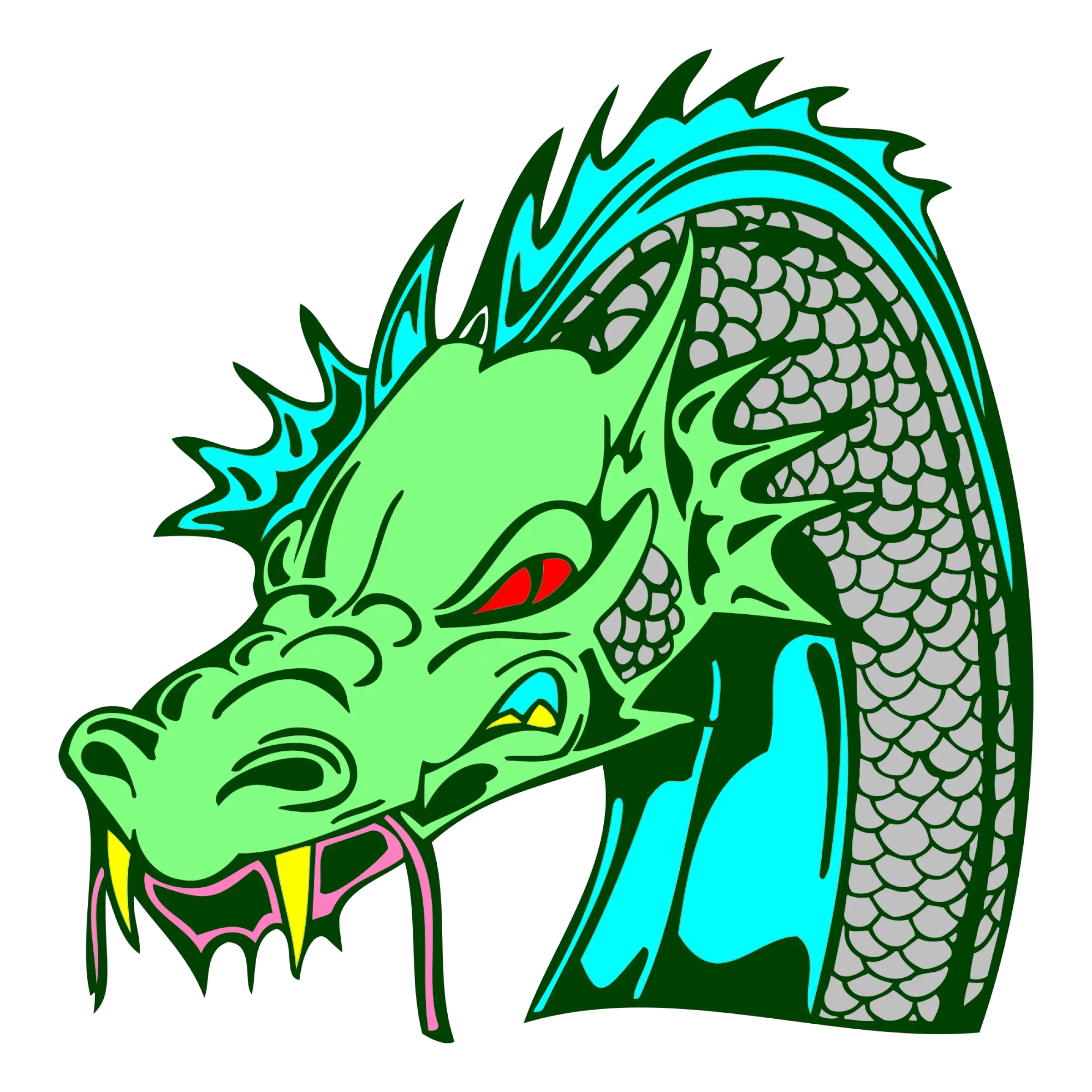 Angry Animal Creature Head Dragon Vector Png Vectorise Png