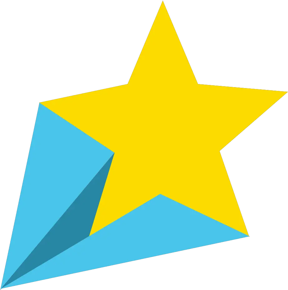 Star Clipart Blue And Yellow Star Png Shooting Stars Png