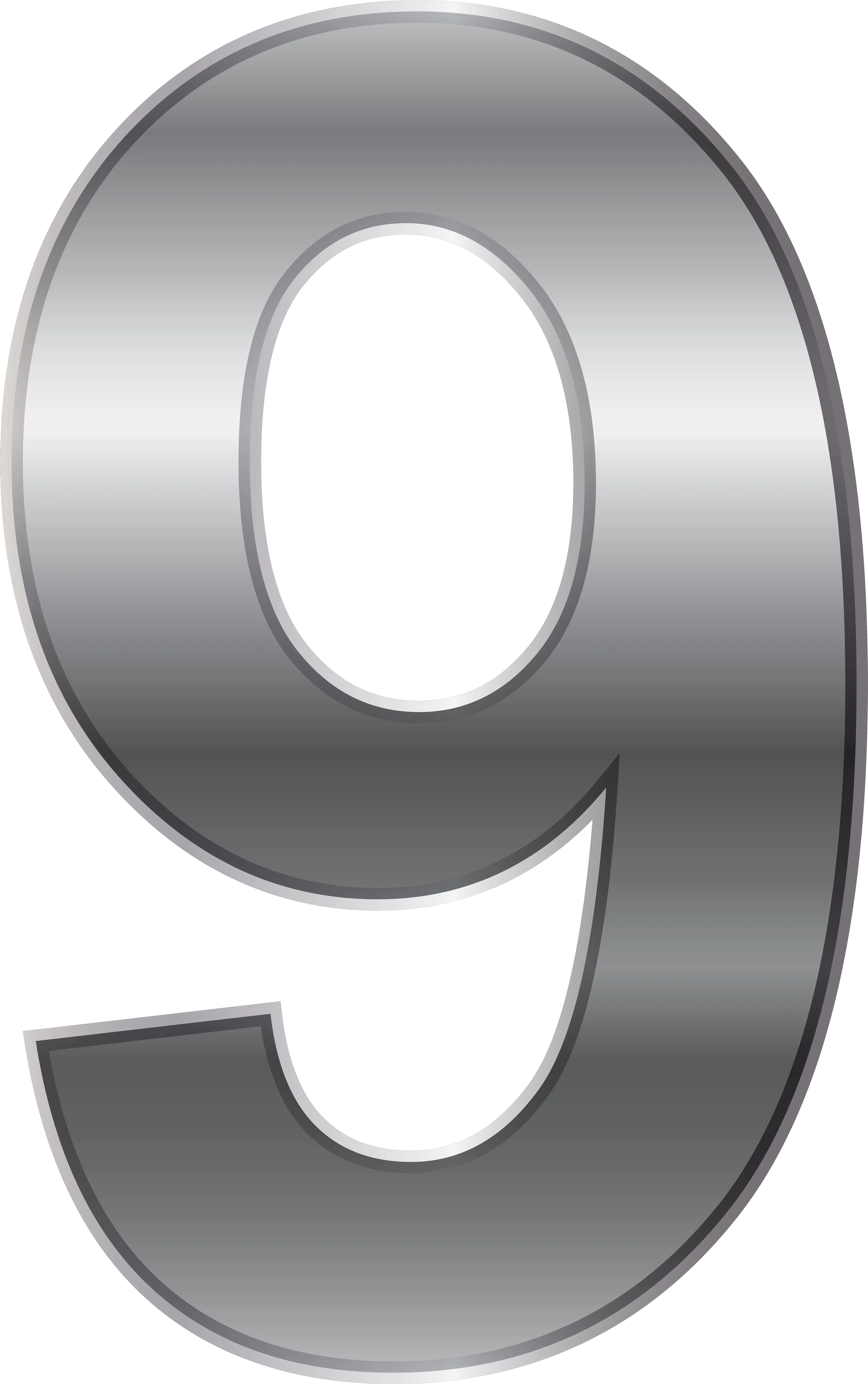 Number Nine Silver Number 9 Png 9 Png