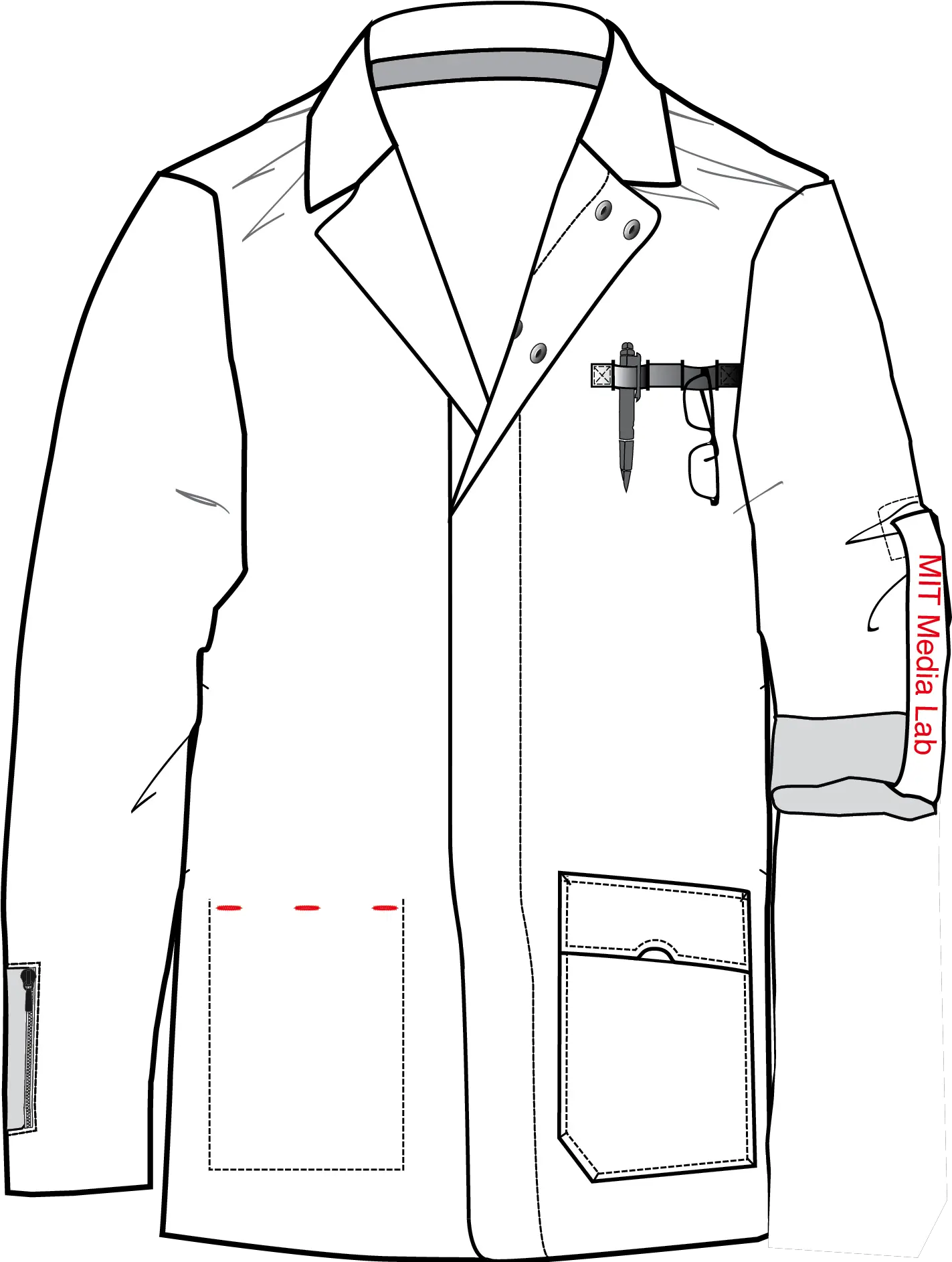 Shirt Collar Drawing Lab Coat Clipart Png Collar Png