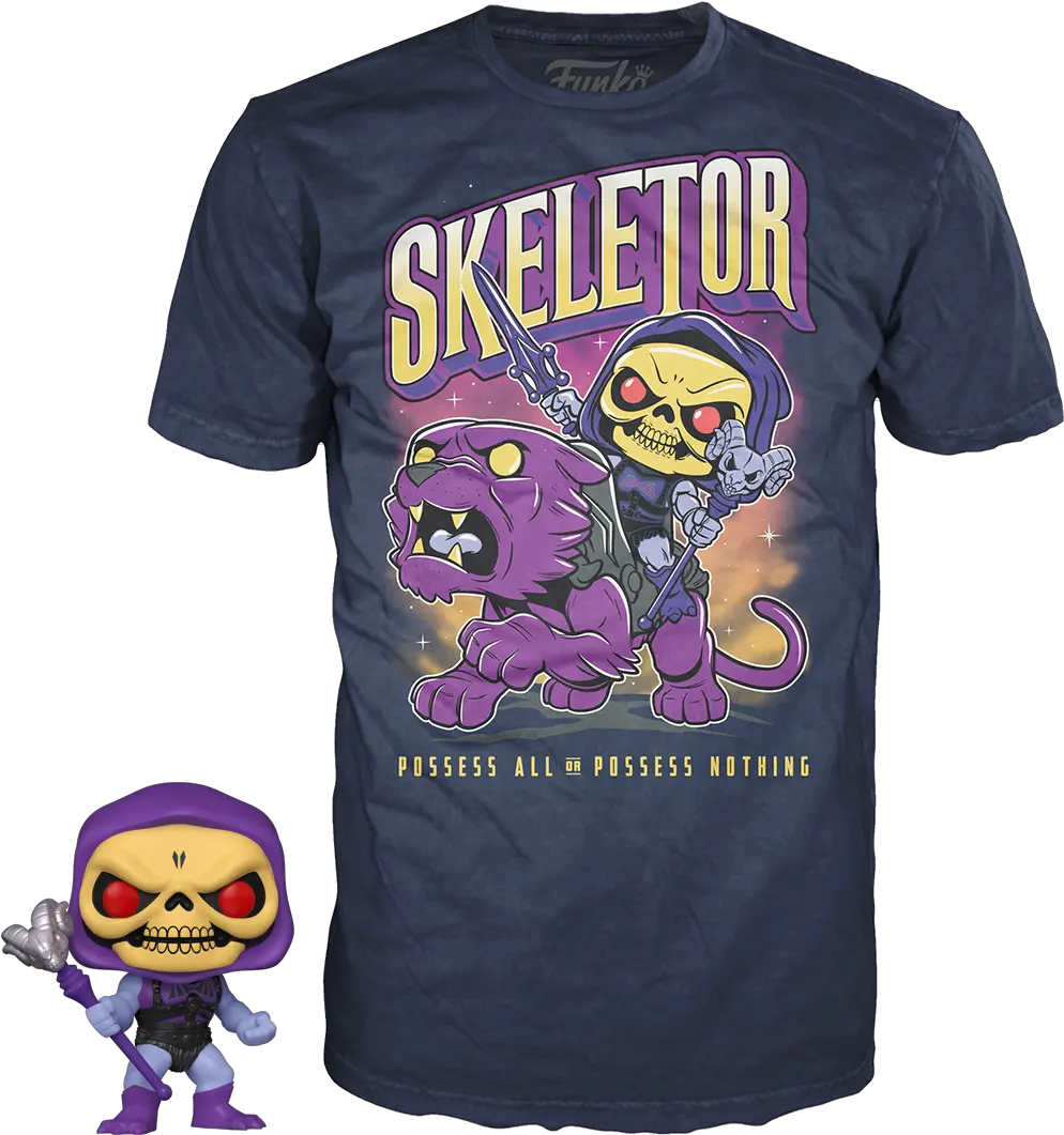 Masters Of The Funko Pop T Shirt Skeletor Png Skeletor Transparent